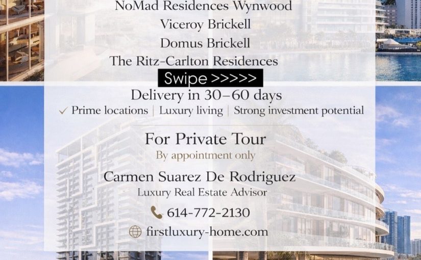 Discover Miami’s most exclusive new developments! 